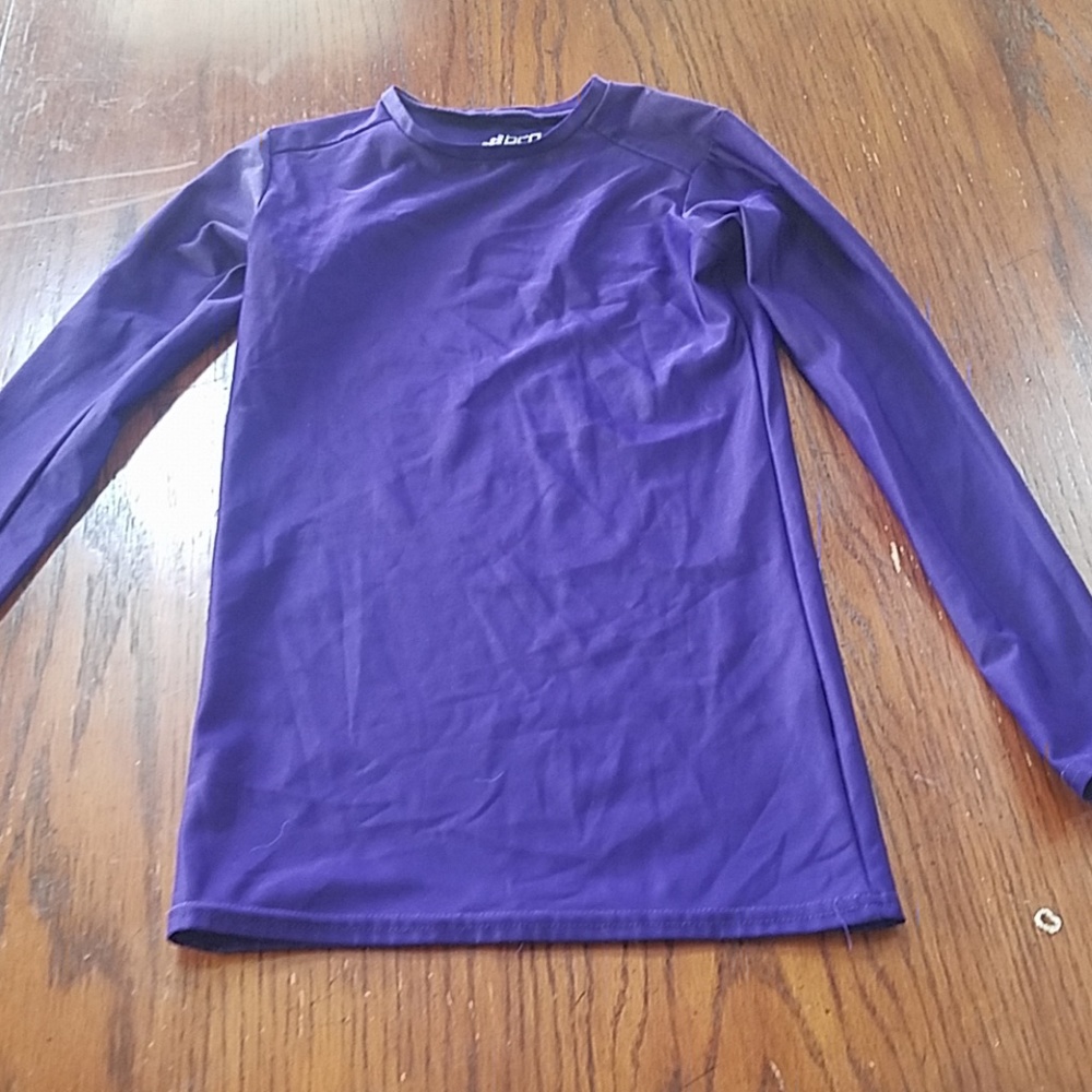 Athletic long sleeve, kids size 8